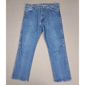 Vintage Wrangler 13MWZ Jeans Mens 38x29 Blue Cowboy Cut Denim‎ Rodeo USA Made